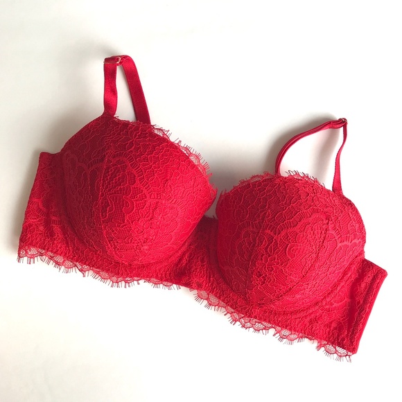 Victoria's Secret Other - Red Lace Victoria's Secret Dream Angels Demi Bra